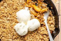 Skillet Peach Crumble Recipe for Summer Desserts