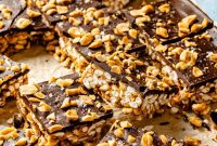 Gluten-Free Take 5 Bars Recipe with Chocolate, Peanuts & Caramel