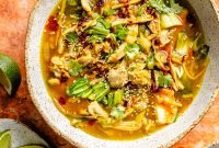 Ginger Scallion Chicken and Rice Soup Recipe
