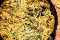 Creamy Skillet Spinach, Artichoke and Kale Dip