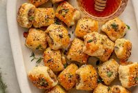 Crispy Sausage Rolls with Hot Honey and Thyme
