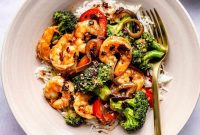Garlic Shrimp Stir-Fry Recipe with Bell Peppers