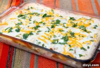 Chicken Enchiladas with Lighter Sour Cream Sauce