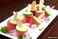 Mint Watermelon Margarita Poptails — Boozy Popsicles