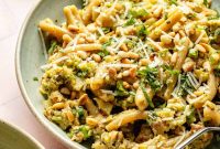 Creamy Pesto Pasta with Sausage and Broccoli