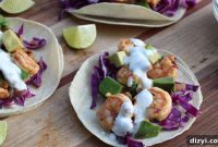 Chipotle Lime Shrimp Tacos with Mexican Crema Recipe