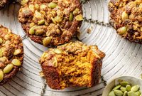 Pumpkin Spice Muffins with Cinnamon Streusel