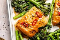 Miso-Marinated Cod Sheet Pan Recipe with Broccolini