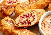 Crispy Reuben Egg Rolls with Thousand Island Dip