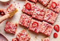 Soft Strawberry Shortcake Cookie Bars Recipe