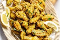 Crispy Oven-Baked Lemon Pepper Chicken Wings