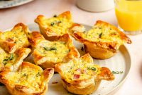 Mini Ham and Gruyere Quiche Bites Recipe
