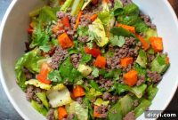 Spicy Ground Bison Salad Recipe