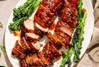 Grilled Pork Tenderloin Bowls with Hoisin Glaze