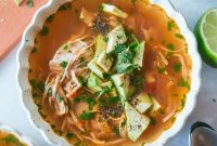 Slow Cooker Chicken, Avocado and Lime Soup Recipe