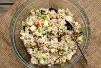 Waldorf Tuna Salad with Apples, Celery and Walnuts