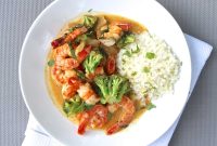 Creamy Coconut Curry Shrimp and Broccoli Recipe
