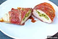 Prosciutto-Wrapped Pesto-Stuffed Chicken Breasts Recipe