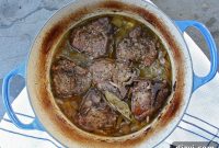 One Pot Greek Braised Lamb Recipe with Lemon and Oregano