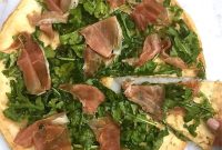 Truffle Pizza Recipe with Mushrooms and Arugula
