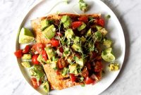 Cedar Plank Salmon with Deconstructed Guacamole