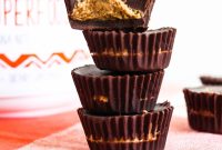Dark Chocolate Cashew Butter Protein Cups