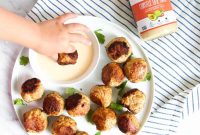 Turkey Taco Meatballs with Smoky Chipotle Lime Aioli