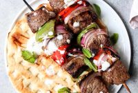 Grilled Spiced Beef Kebabs with Cooling Mint Yogurt Sauce