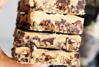 Crunchy Almond Butter Freezer Fudge Bars Recipe