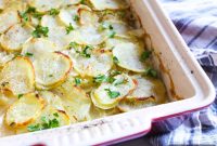 Whole30 Paleo Potato Leek Au Gratin