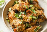 Crispy Oven-Baked Sesame Chicken Wings