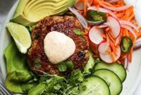 Herbed Pork Burger Stack Recipe