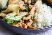 Quick Weeknight Stir-Fried Chicken and Baby Bok Choy Recipe