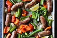 Sheet Pan Sausage with Roasted Vegetables