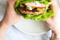 Grilled Jalapeño Chicken Burgers with Cilantro Lime Aioli