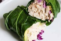 Chicken Caesar Wrapped in Collard Greens