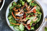 Vietnamese Lemongrass Chicken Salad with Fresh Herbs