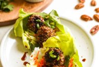Pecan-Crusted Asian Turkey Meatballs with Sesame Ginger Glaze