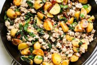 Chicken Ranch Breakfast Hash with Crispy Potatoes