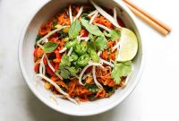 Garlic Soy Sweet Potato Noodle Stir-Fry