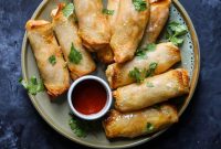 Crispy Jalapeno Chicken Egg Rolls with 5 Ingredients