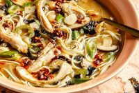Miso Chicken Noodle Soup Recipe with Rich Umami Broth