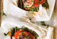 Parchment-Baked Puttanesca Fish