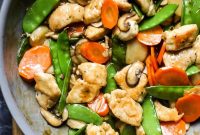 Garlic Soy Chicken and Mushroom Stir Fry