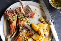 Pan-Seared Lamb Chops Recipe with Mint Chimichurri