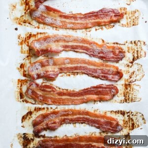 Bacon on plate