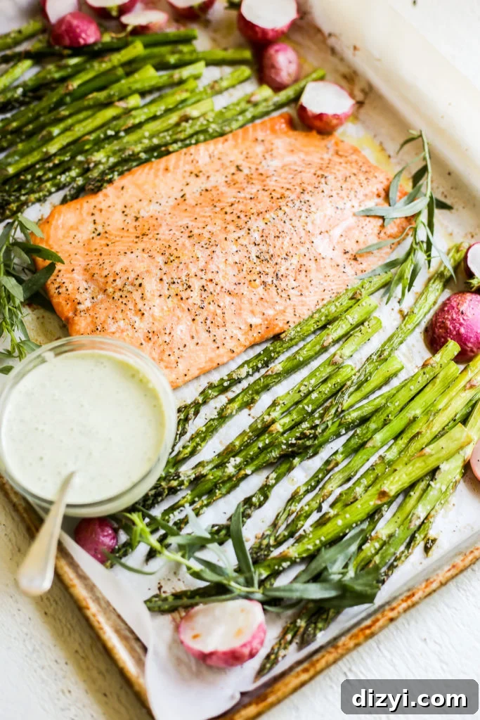 Spring Sheet Pan Salmon