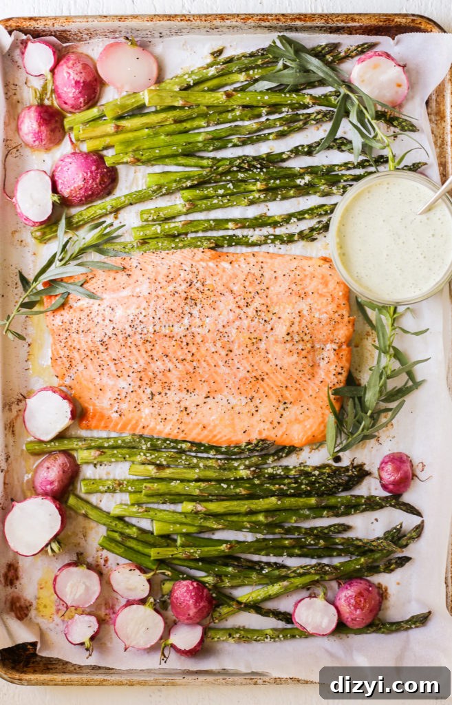 Spring Sheet Pan Salmon