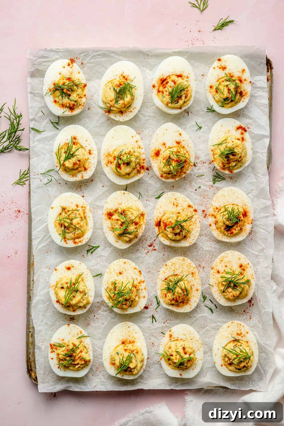 Classic Deviled Eggs Recipe with Creamy Tangy Filling 2 Deviled Eggs