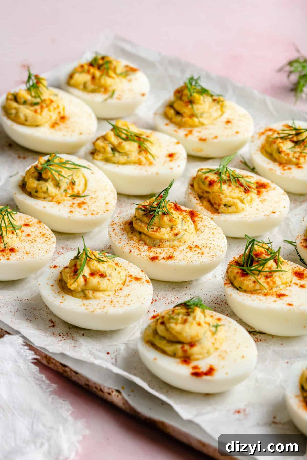 Classic Deviled Eggs Recipe with Creamy Tangy Filling 3 Deviled Eggs